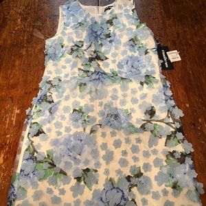Karl Lagerfeld sleeveless floral dress NWT size 4